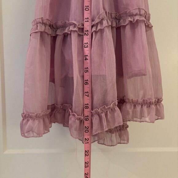 Windsor Purple Flowy Ruffle Dress – Size Small - Picture 5 of 6